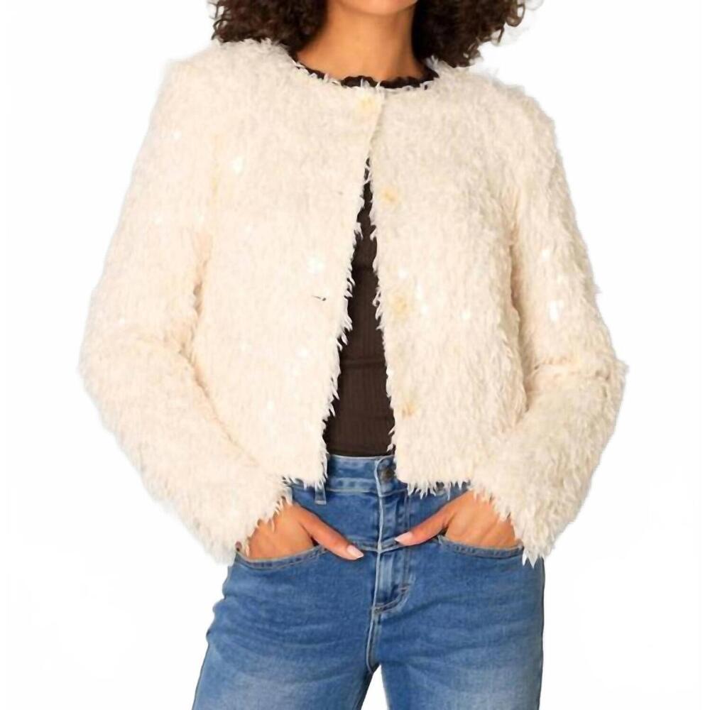 NEW YEST clemence cardigan in sandy white